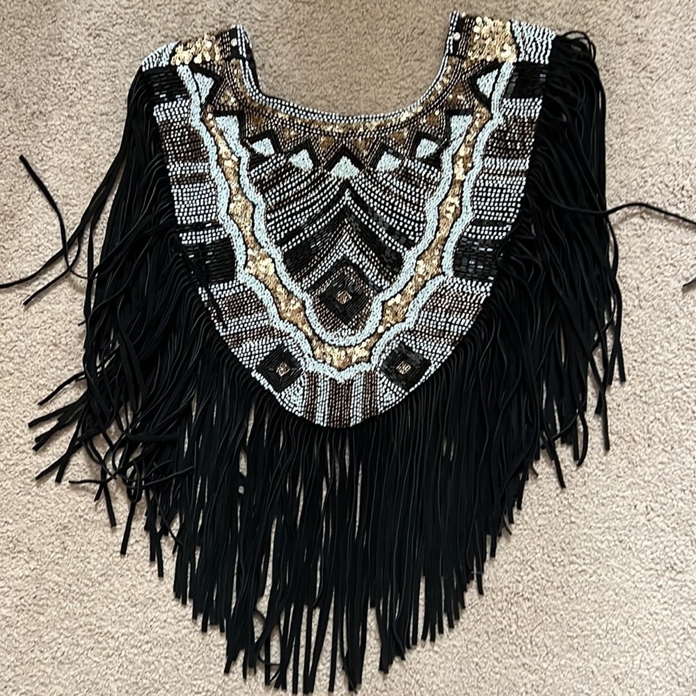 Idyllwind beaded fringe shawl.